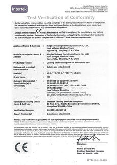 CE-LVD Certificate